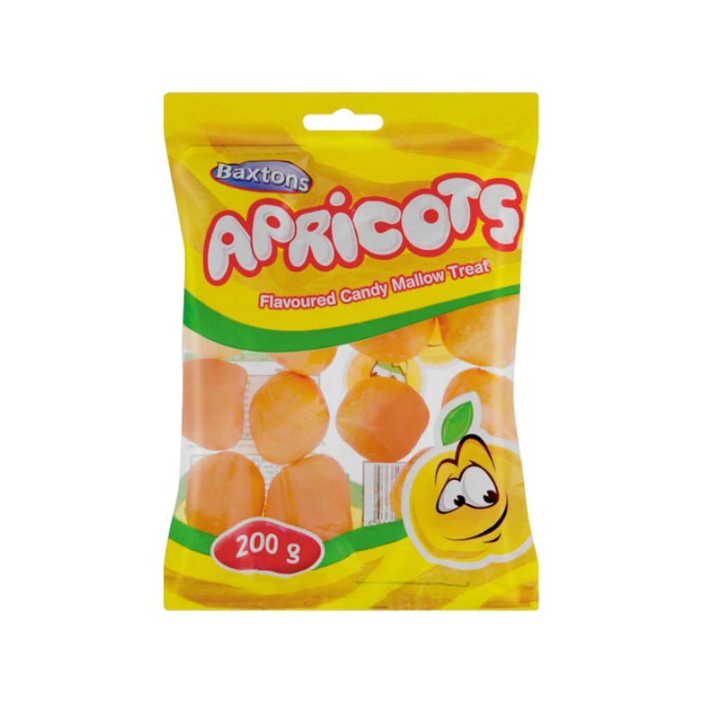 Baxton Candy Mallow Apricots 200g — 12 units