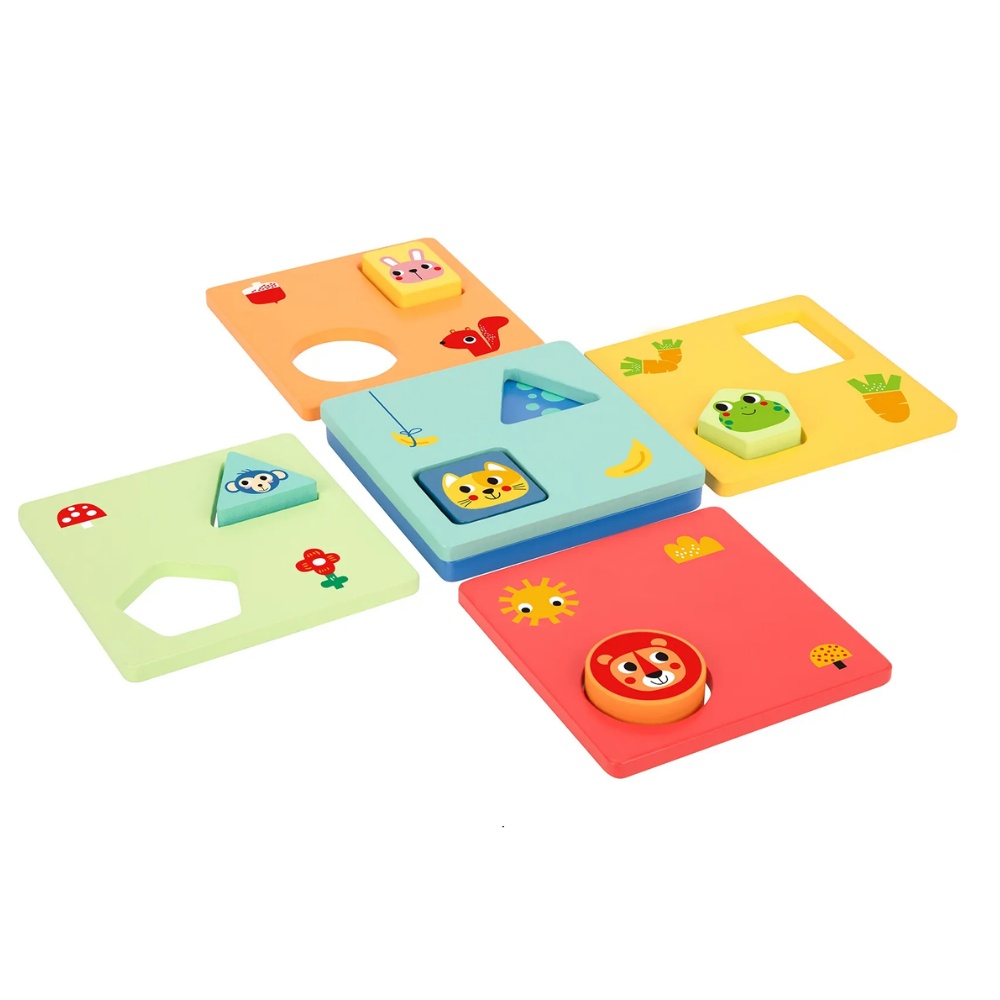 Wooden Shapes & Colours Puzzle