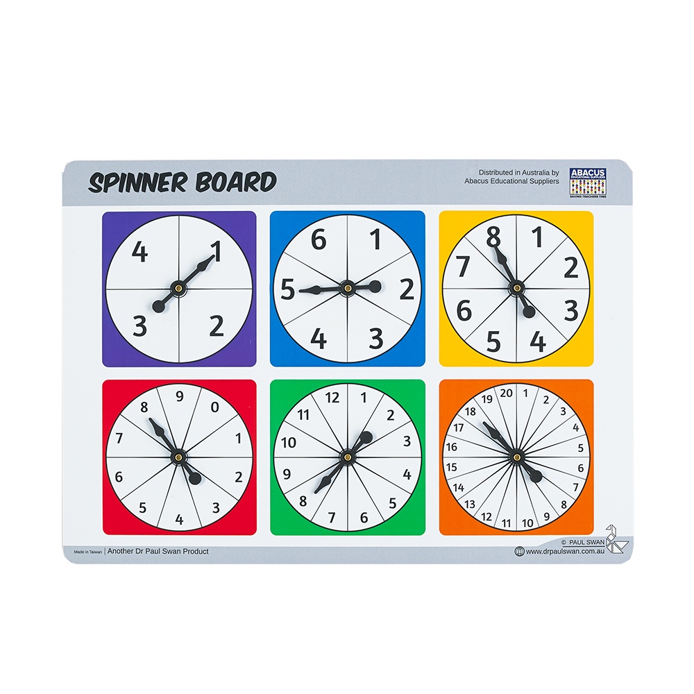 Spinner Board - Numbers