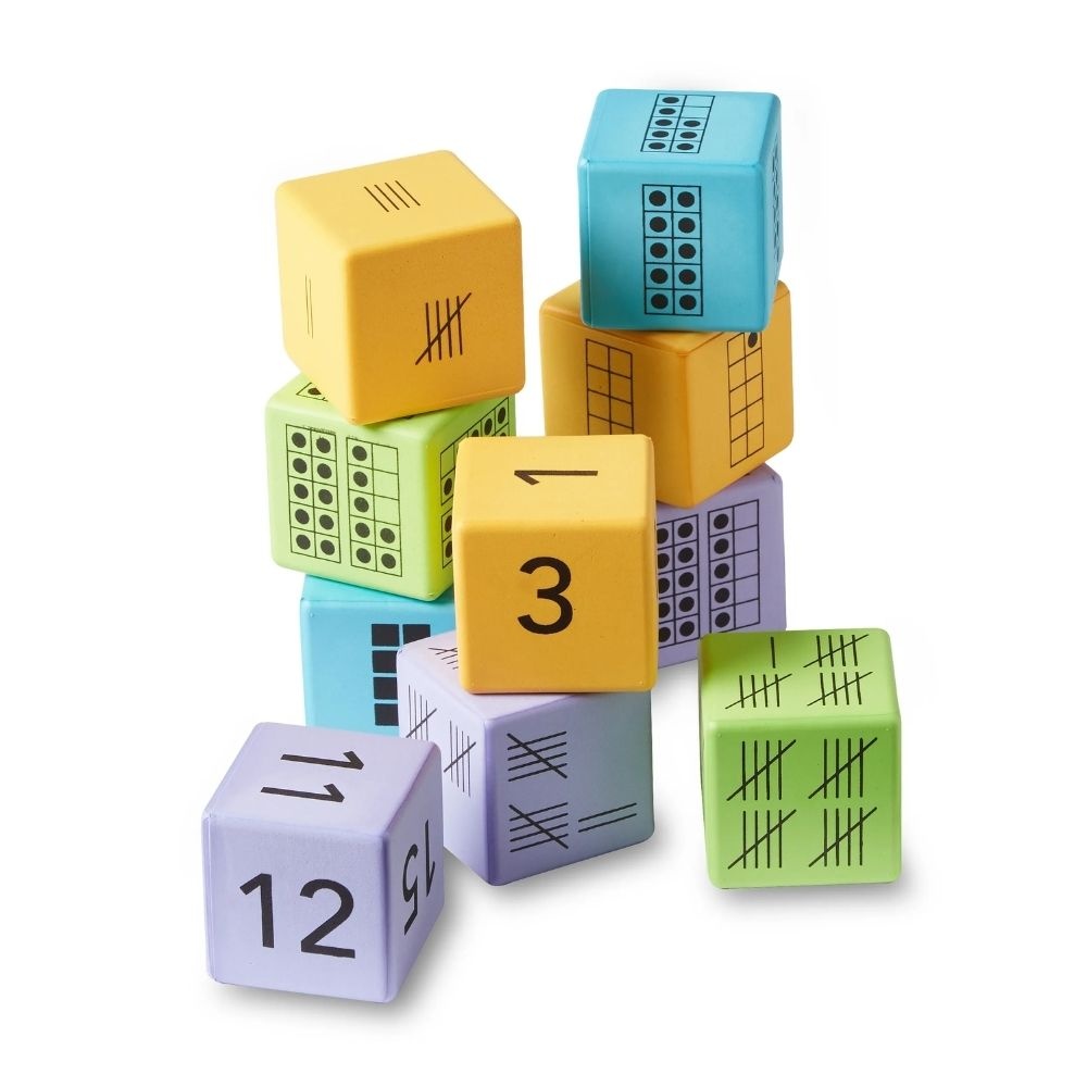 Multiple Representation Dice: Early Math Learning Activity - 16pcs