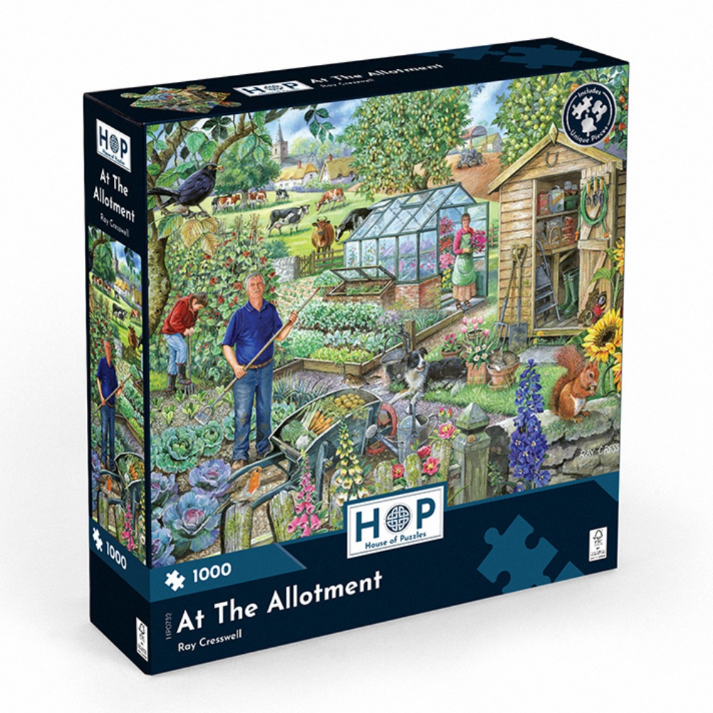 At The Allotment - 1000 Piece Jigsaw Puzzle