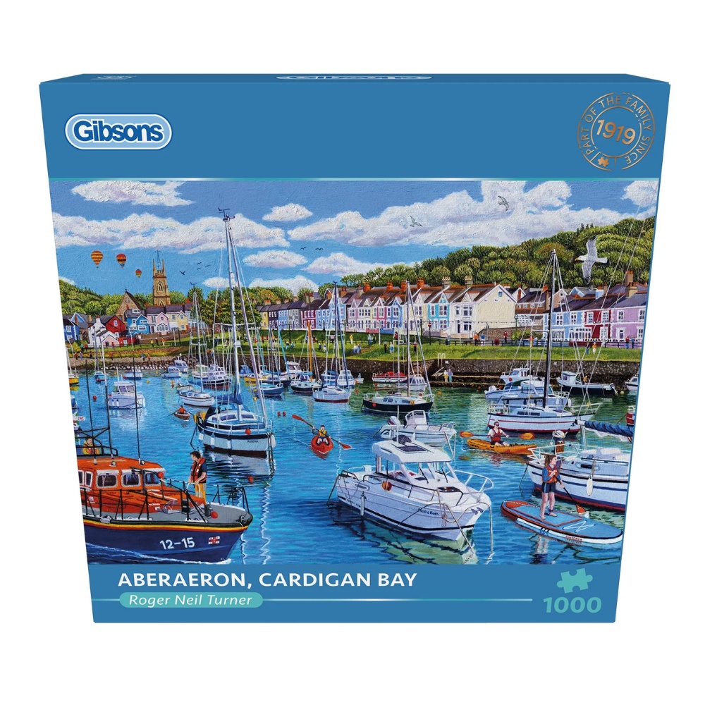 Gibsons - Aberaeron, Cardigan Bay - 1000 Piece Jigsaw Puzzle