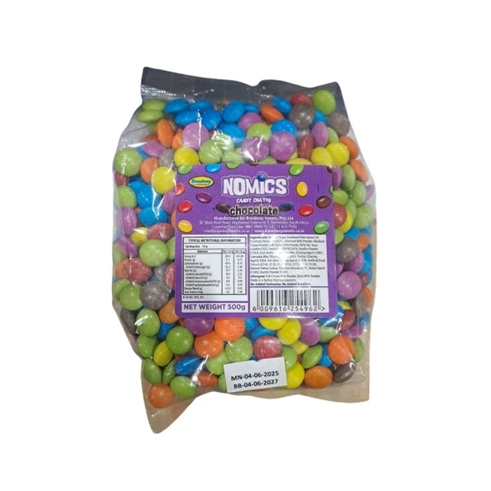 Nomics Candy Coated Milk Chocolate - 6 x 500g
