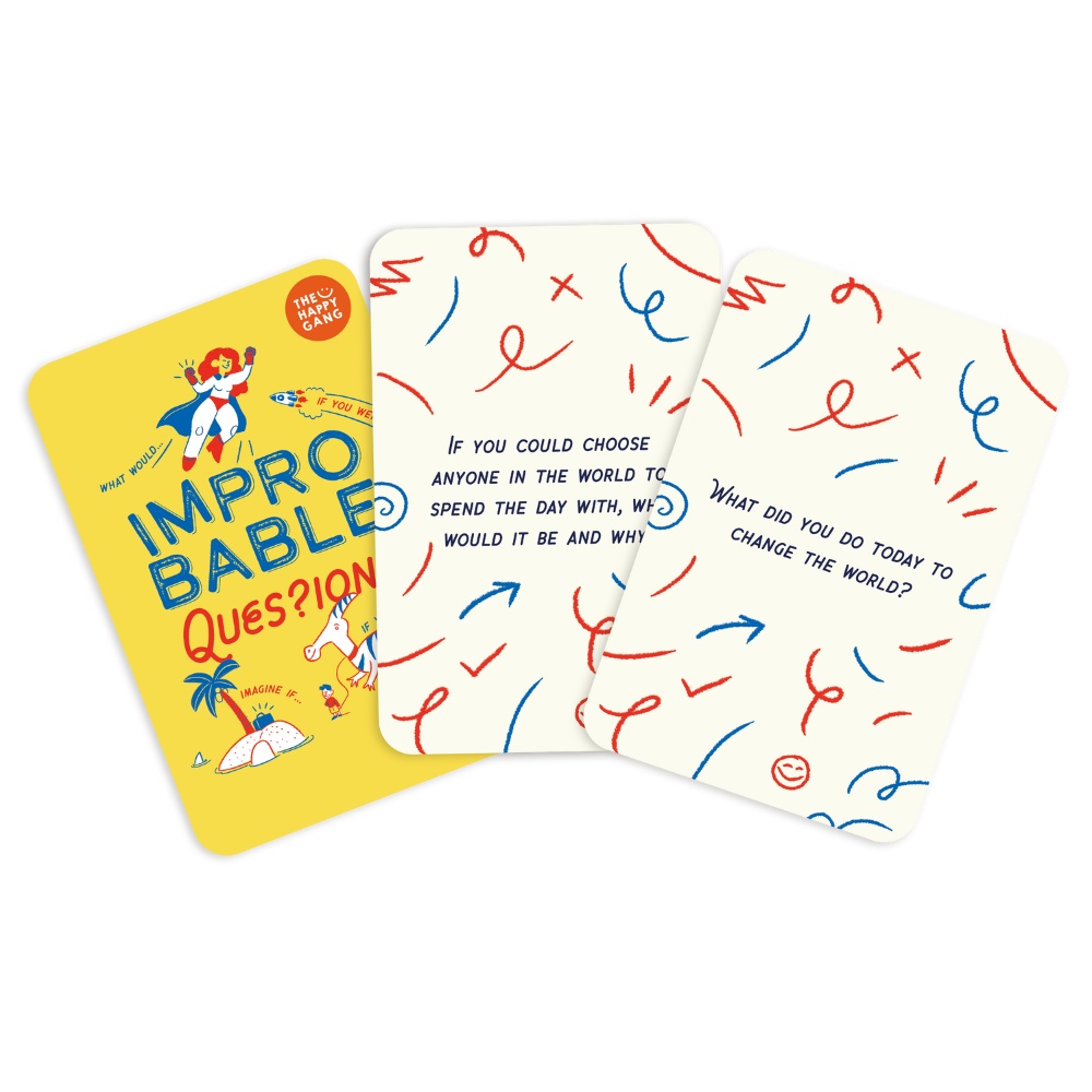 Improbable Questions Family Card Game for Kids & Adults