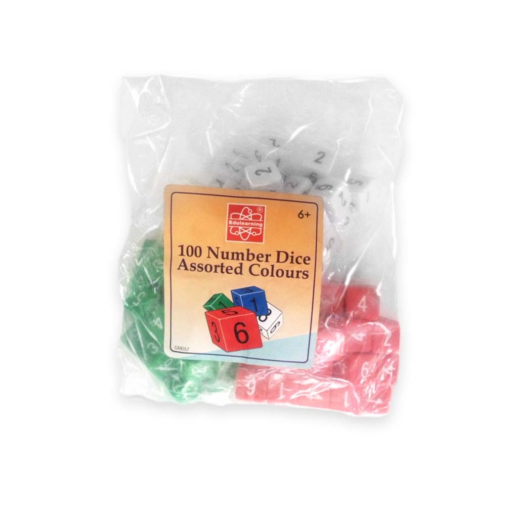 Dice - Set 2 - 100 Number Dice Assorted
