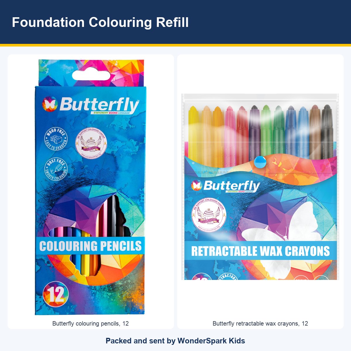 WonderSpark Kids Foundation Colouring Refill