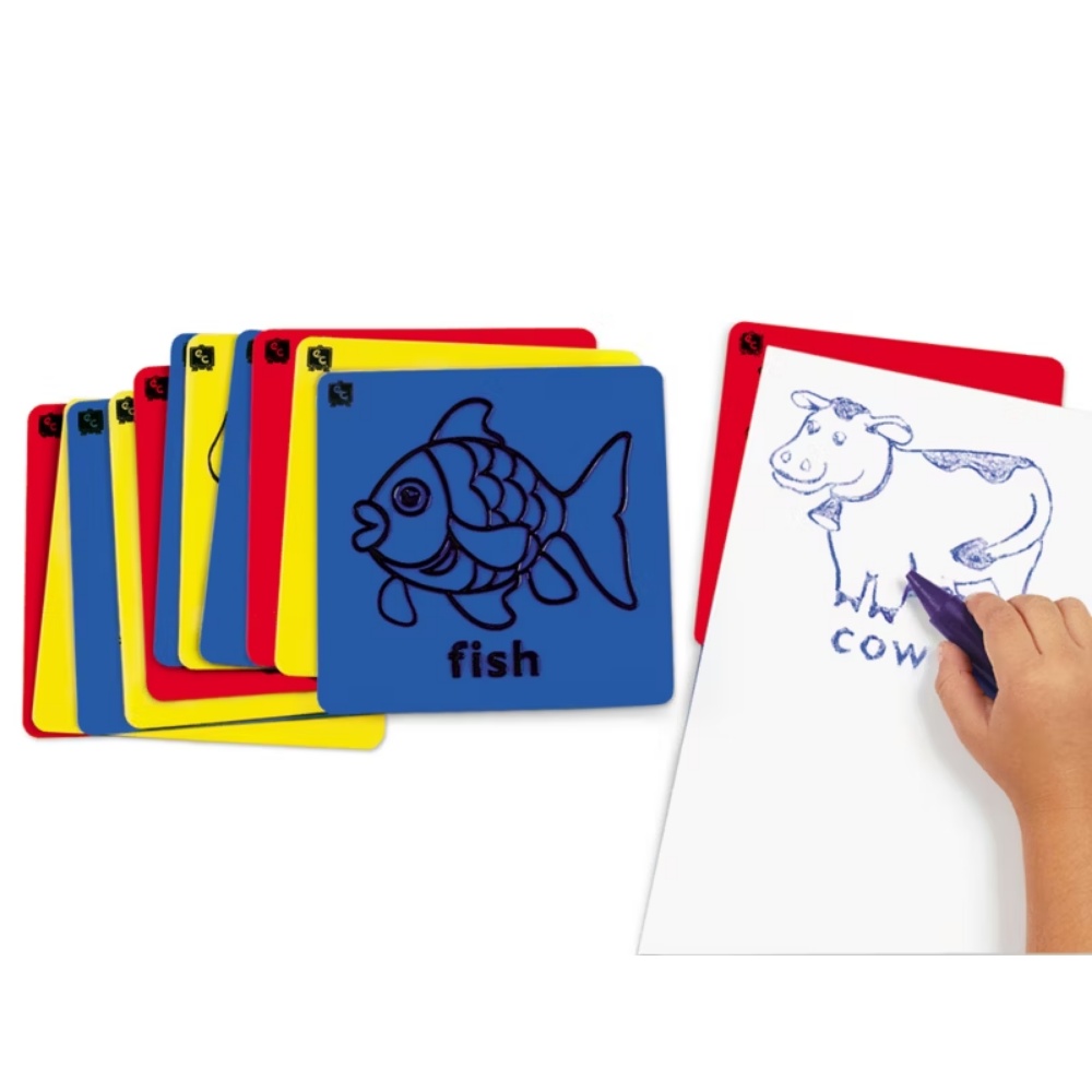 Art Rubbing & Embossing Plates - Animals 12pcs