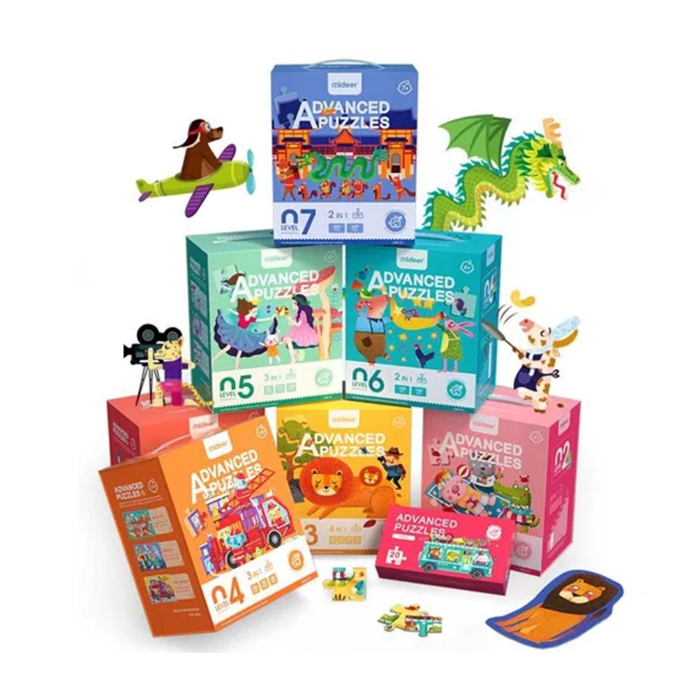 Level Up Jigsaw Puzzle for Kids - 3-in-1 - Level 5 Adventure Trip