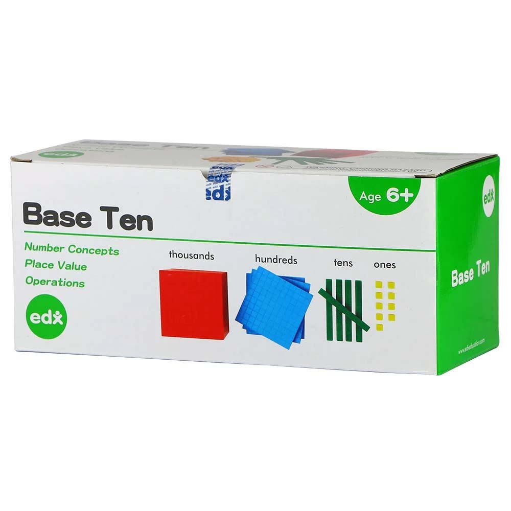 Four Colour Base Ten Blocks - Maths Manipulatives - 161pcs Box
