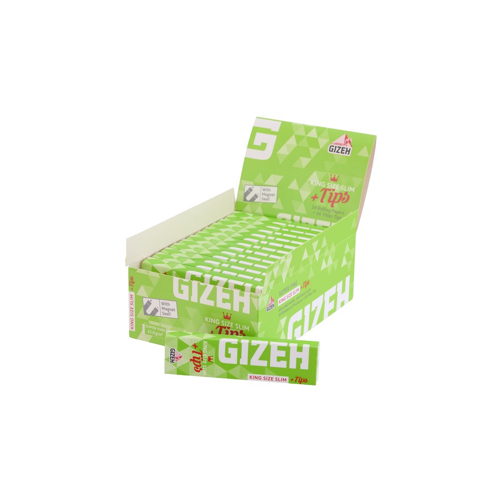 GIZEH King Size Slim Super Fine + Tips