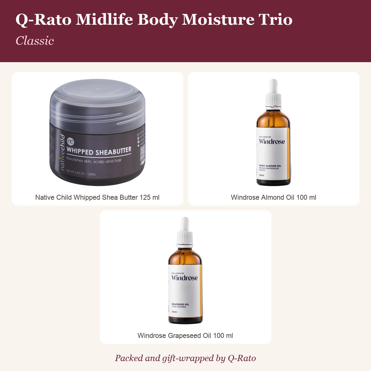Q-Rato Midlife Body Moisture Trio