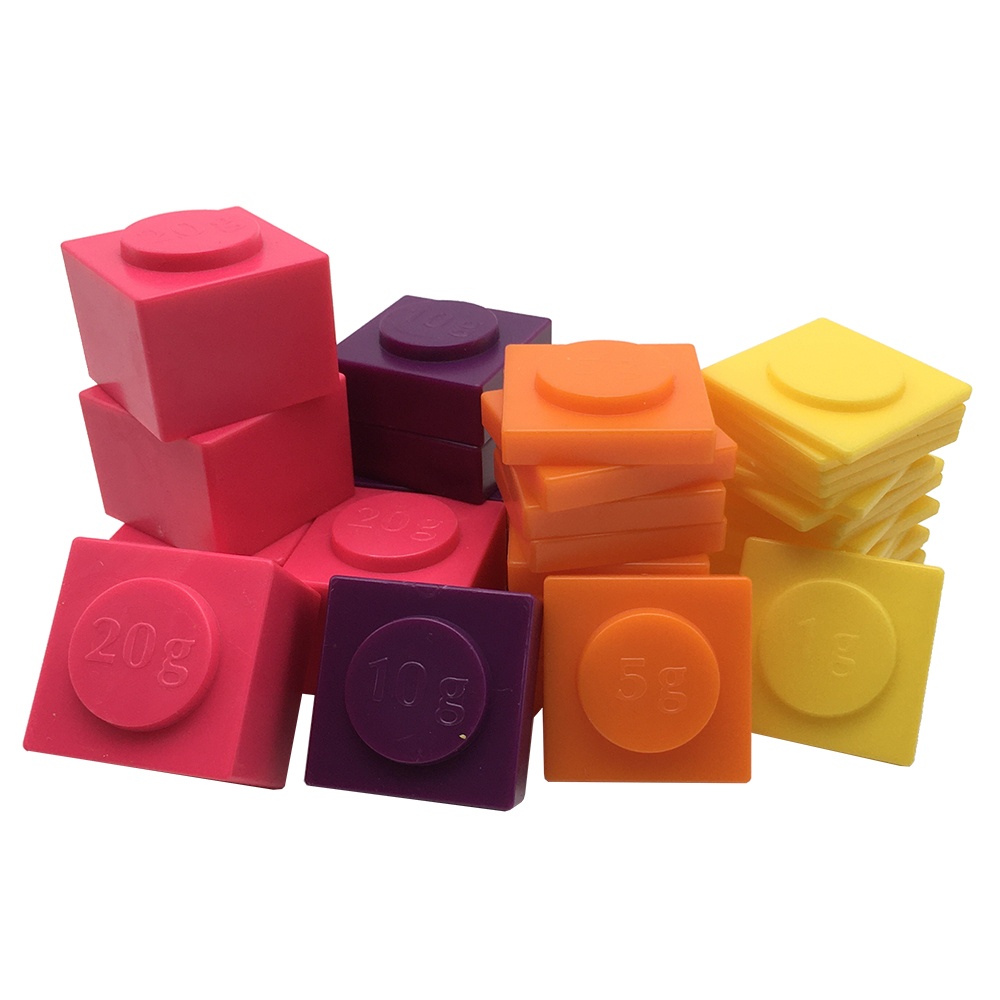 EDX Education - Masses/Weights - Plastic Stacking - 40pcs