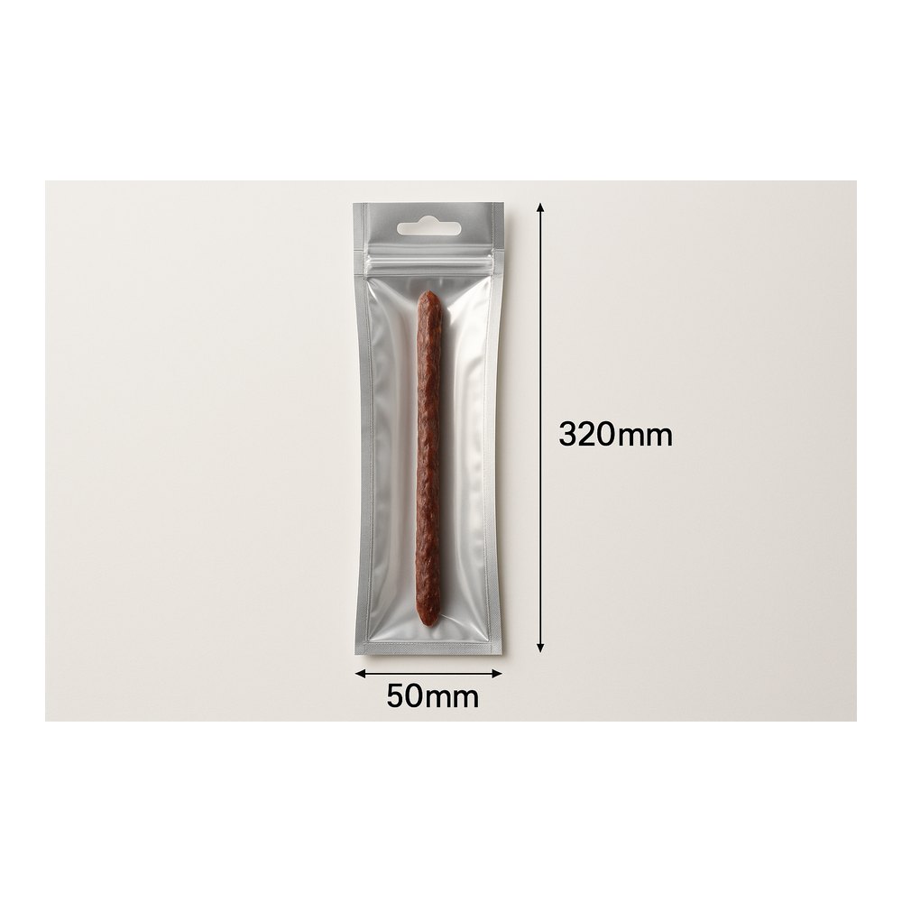 Vacuum Bag Silver 50/320(EURO SLOT)(100)