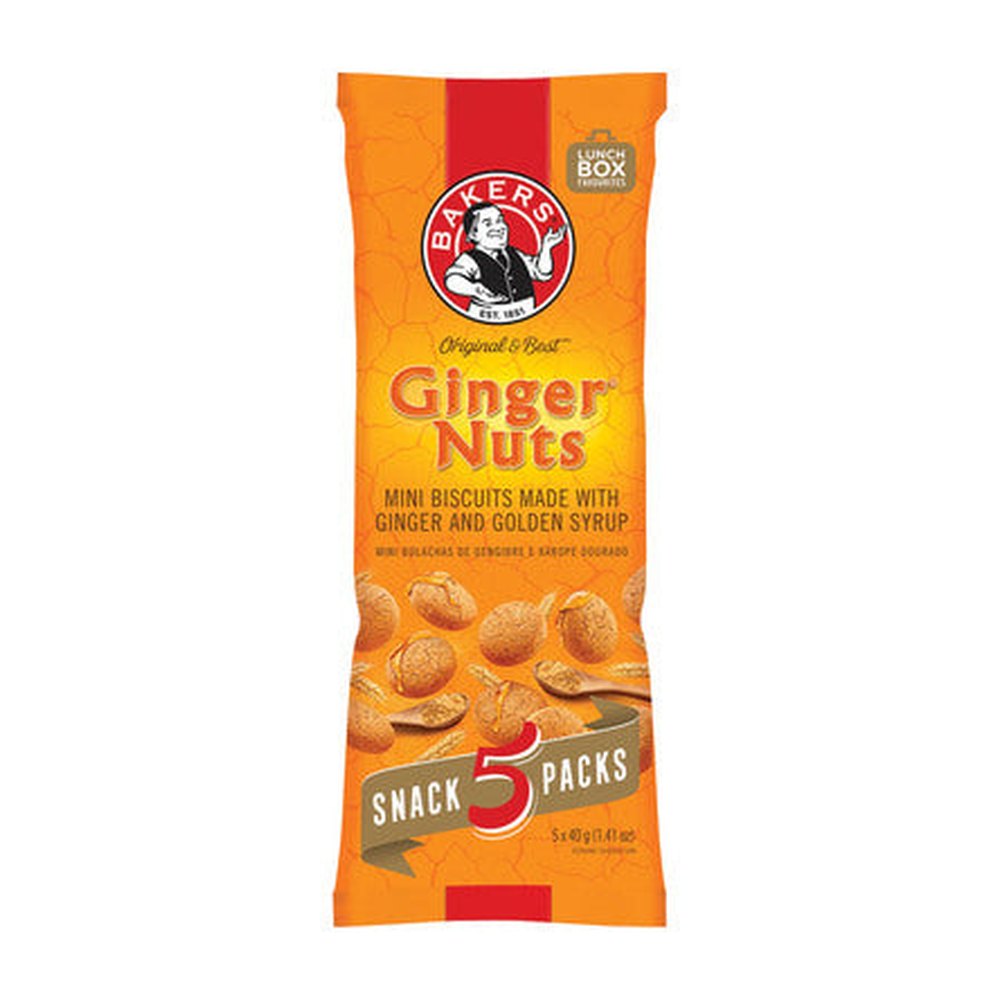 Bakers Ginger Nut Mp 40g 5s — 12 units