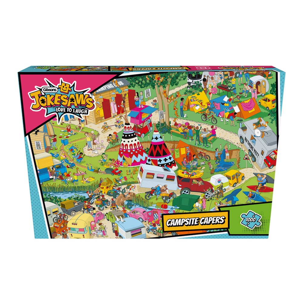 Gibsons - Jokesaws: Campsite Capers - 1000 Piece Jigsaw Puzzle