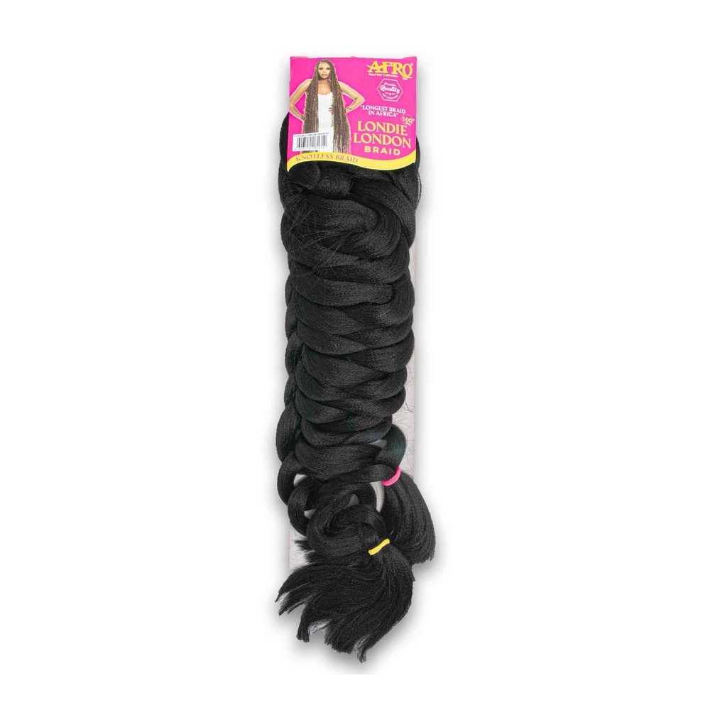 Afrotex Londie London Braid 100 Inch Colour 1 - 12 Packs