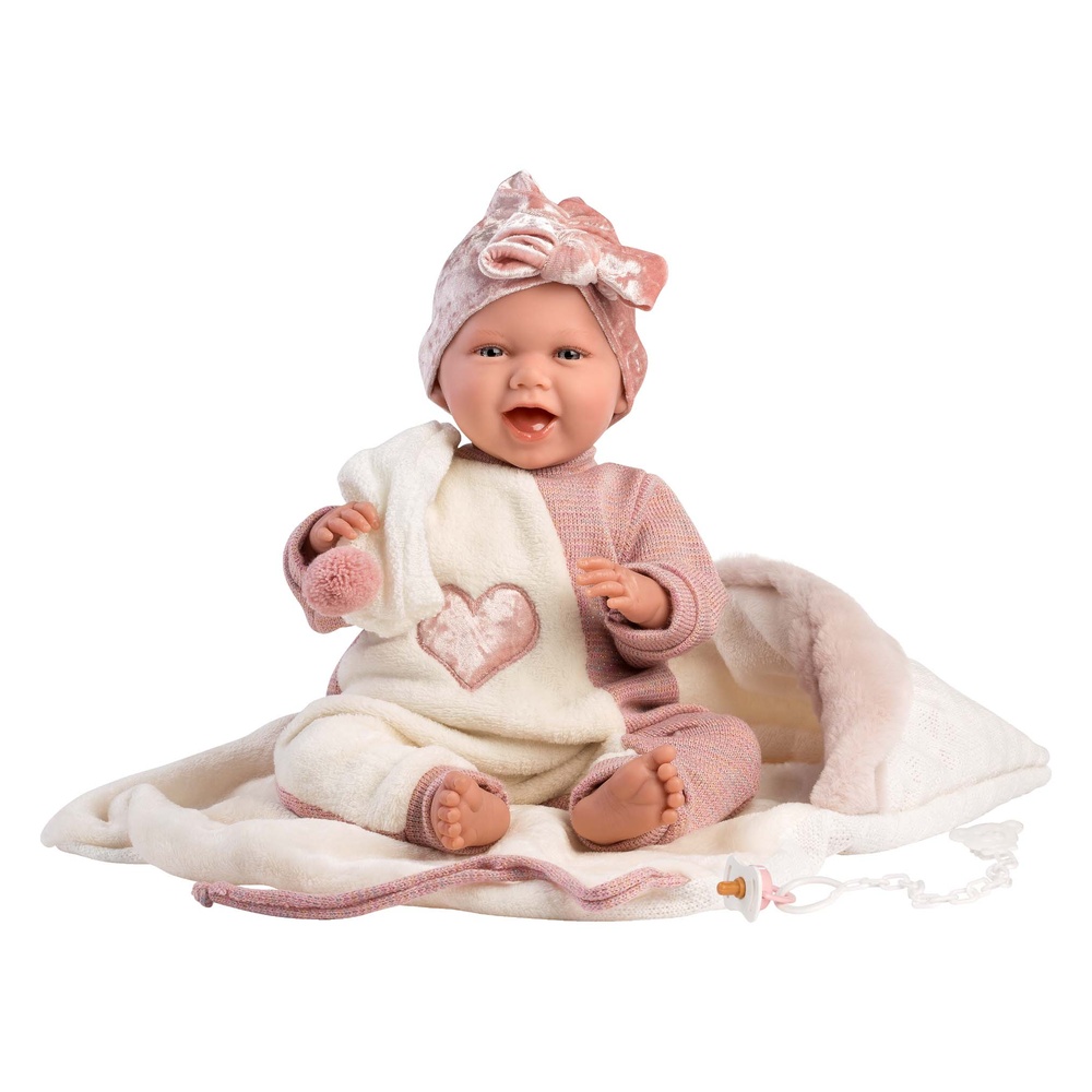 Baby Girl Doll with Blanket Wrap, Clothing & Accessories: Mimi - 42cm
