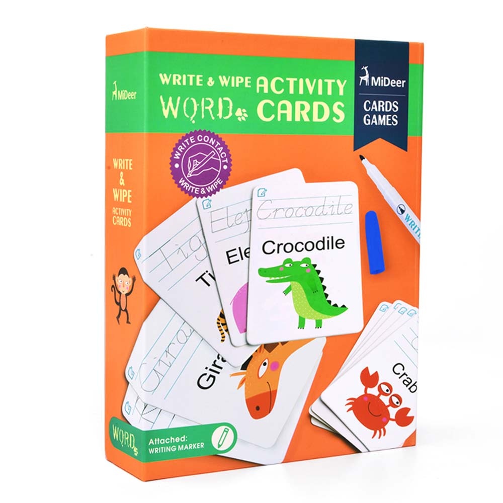 Write & Wipe Cards: Words - Reusable Learning Cards for Kids
