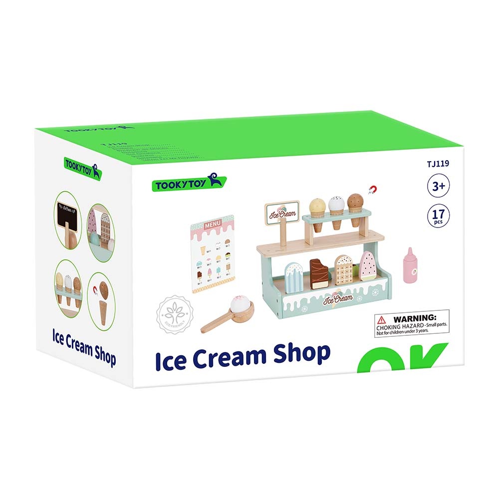 Pretend Play Ice Cream Shop Toy Set