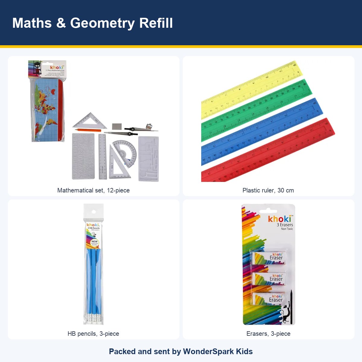 WonderSpark Kids Maths & Geometry Refill