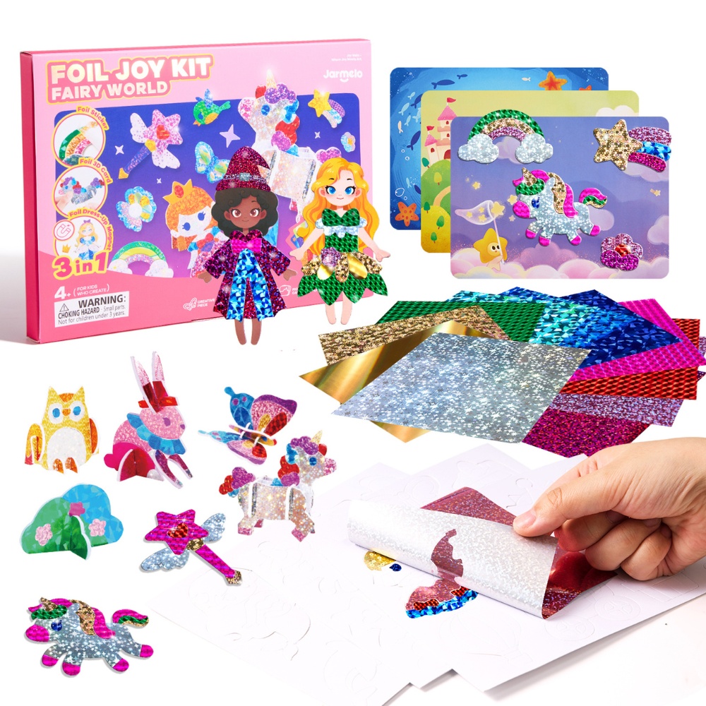 Foil Arts & Crafts Set - Peel & Stick Activity - Fairy World