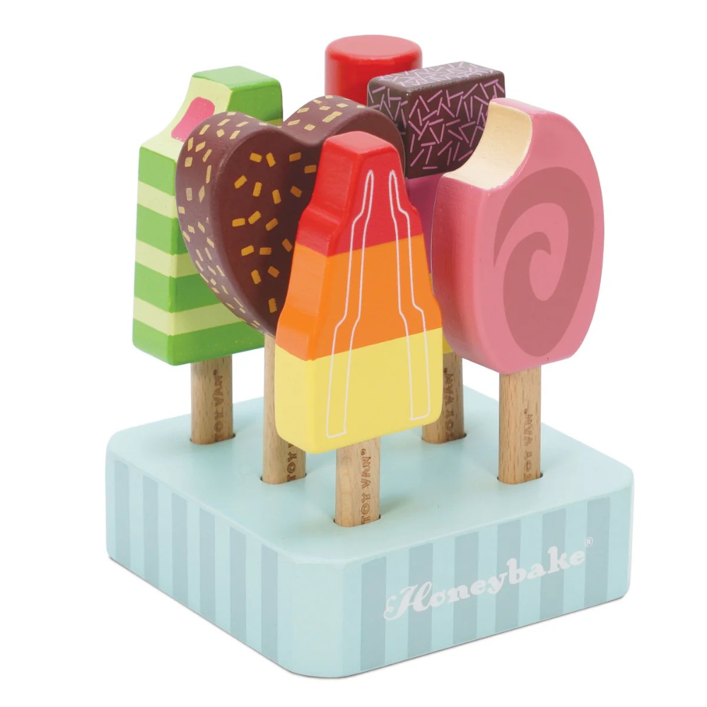 Wooden Ice Lollies Popsicles - 7pcs