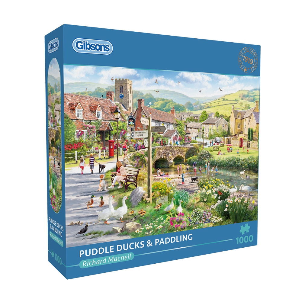 Gibsons - Puddle Ducks & Paddling - 1000 Piece Jigsaw Puzzle