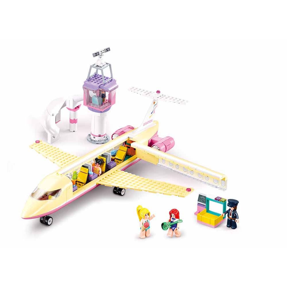 Sluban Building Set: Girls Dream - Plane - 384pcs