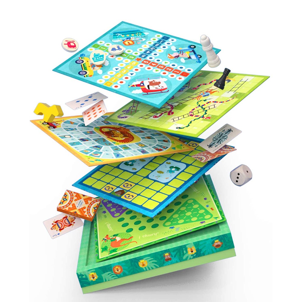 32-in-1 Classic Board Games Set for Kids and Family