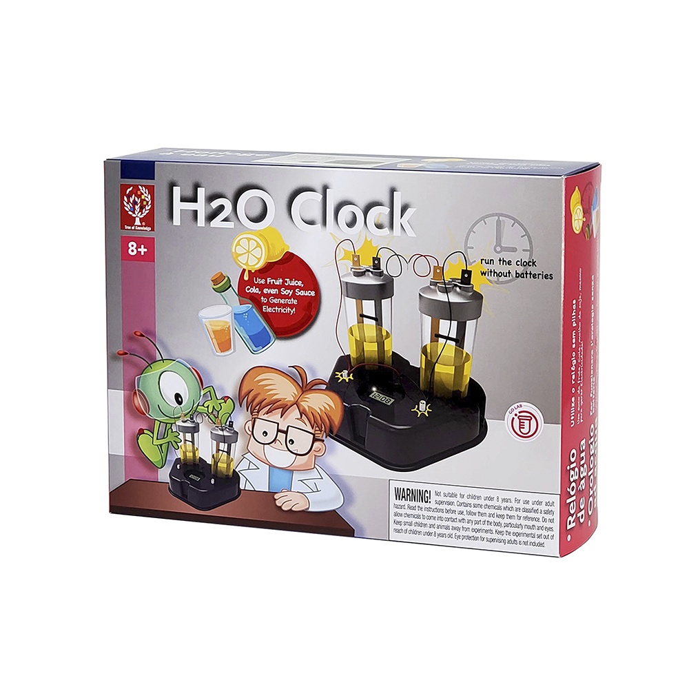 H2O Powered Clock Kit - 8 Activities - Science Learning Kit for Kids