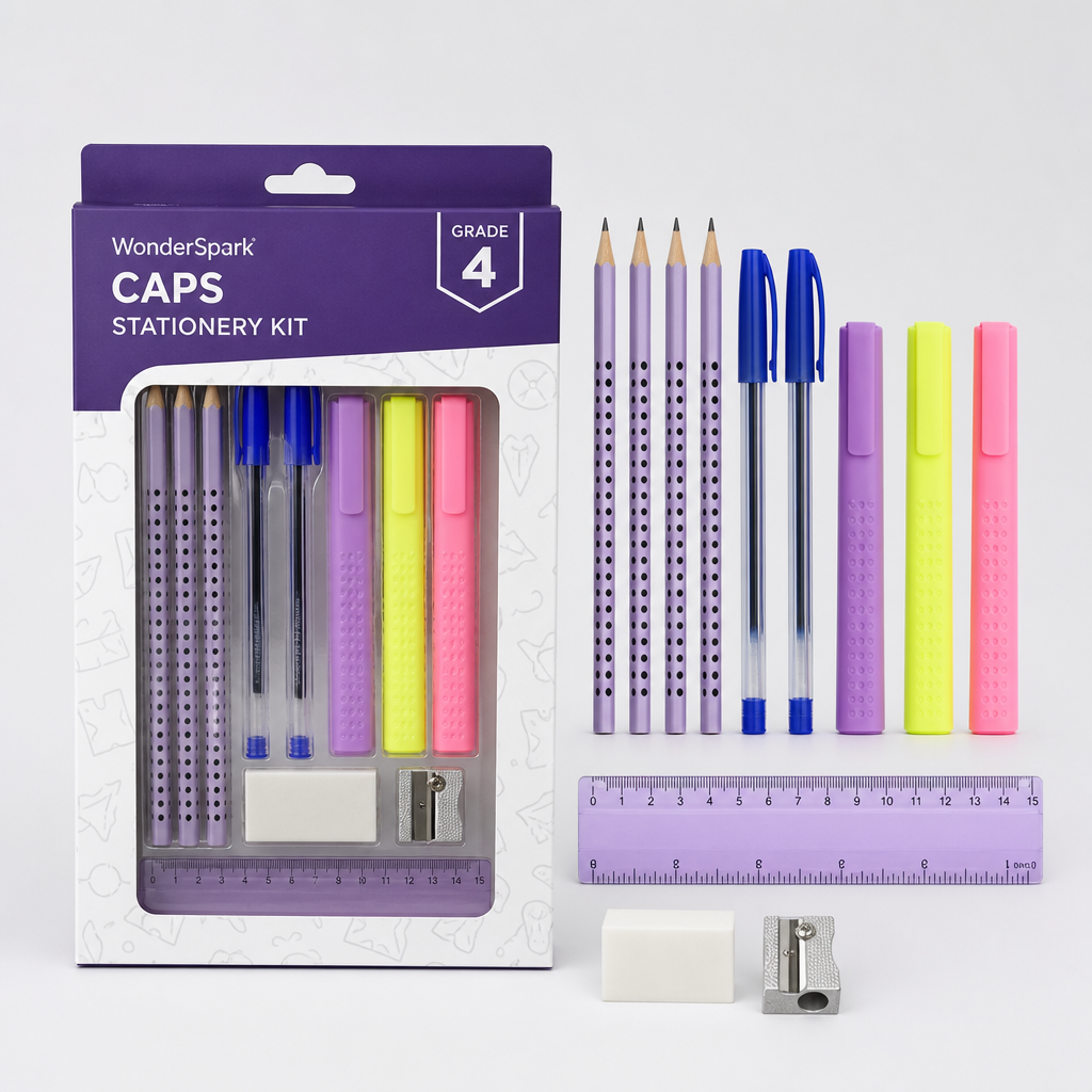 WonderSpark CAPS Stationery Kit – Grade 4