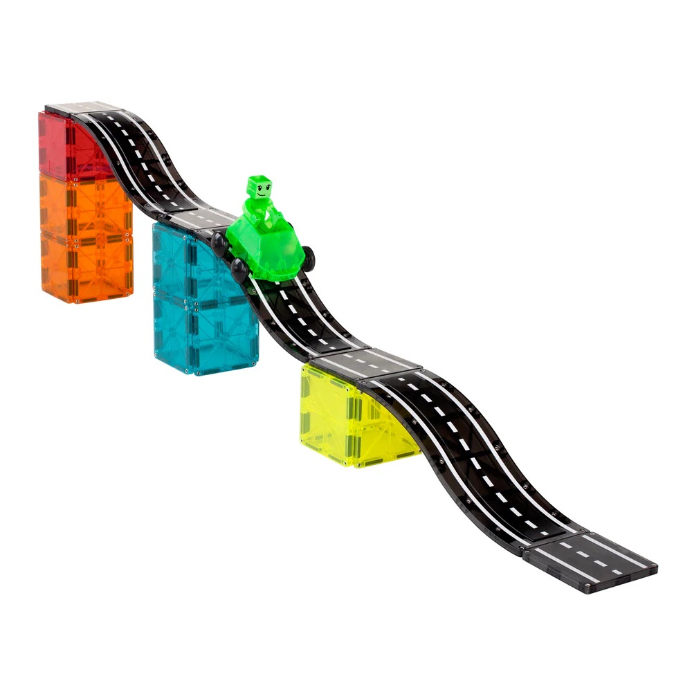 Magna-Tiles - Magnetic Construction Set - Downhill Duo Set - 40 pcs