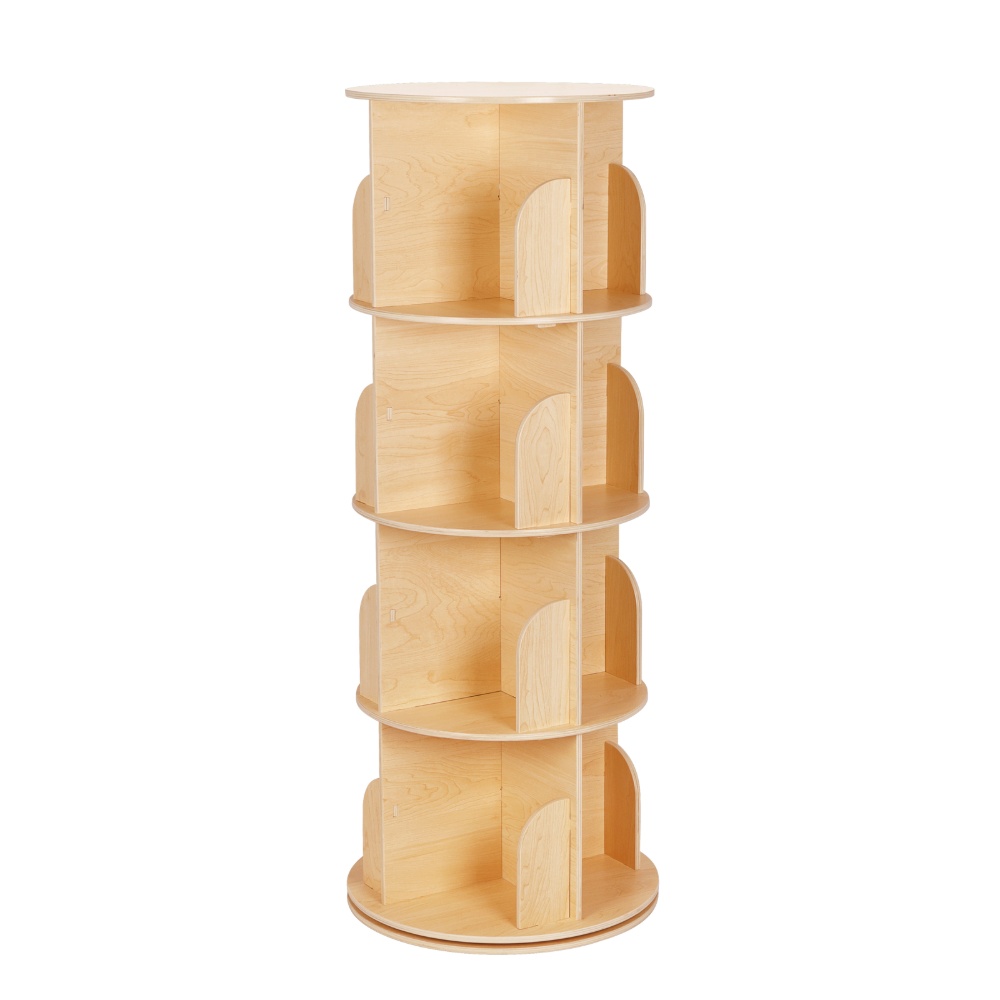 Rotating Bookshelf, Standing Bookcase for Kids Room