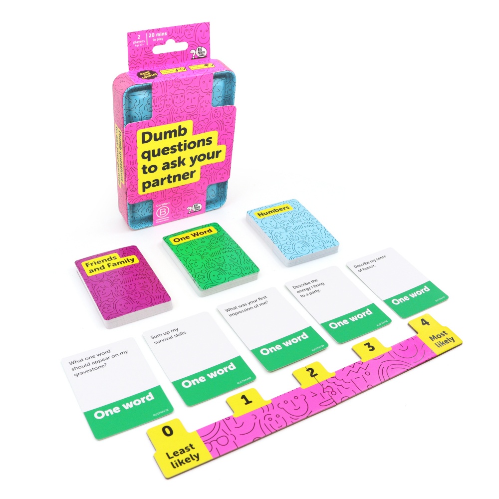 Dumb Questions To Ask Your Partner - Travel Size Card Game - 2 Players