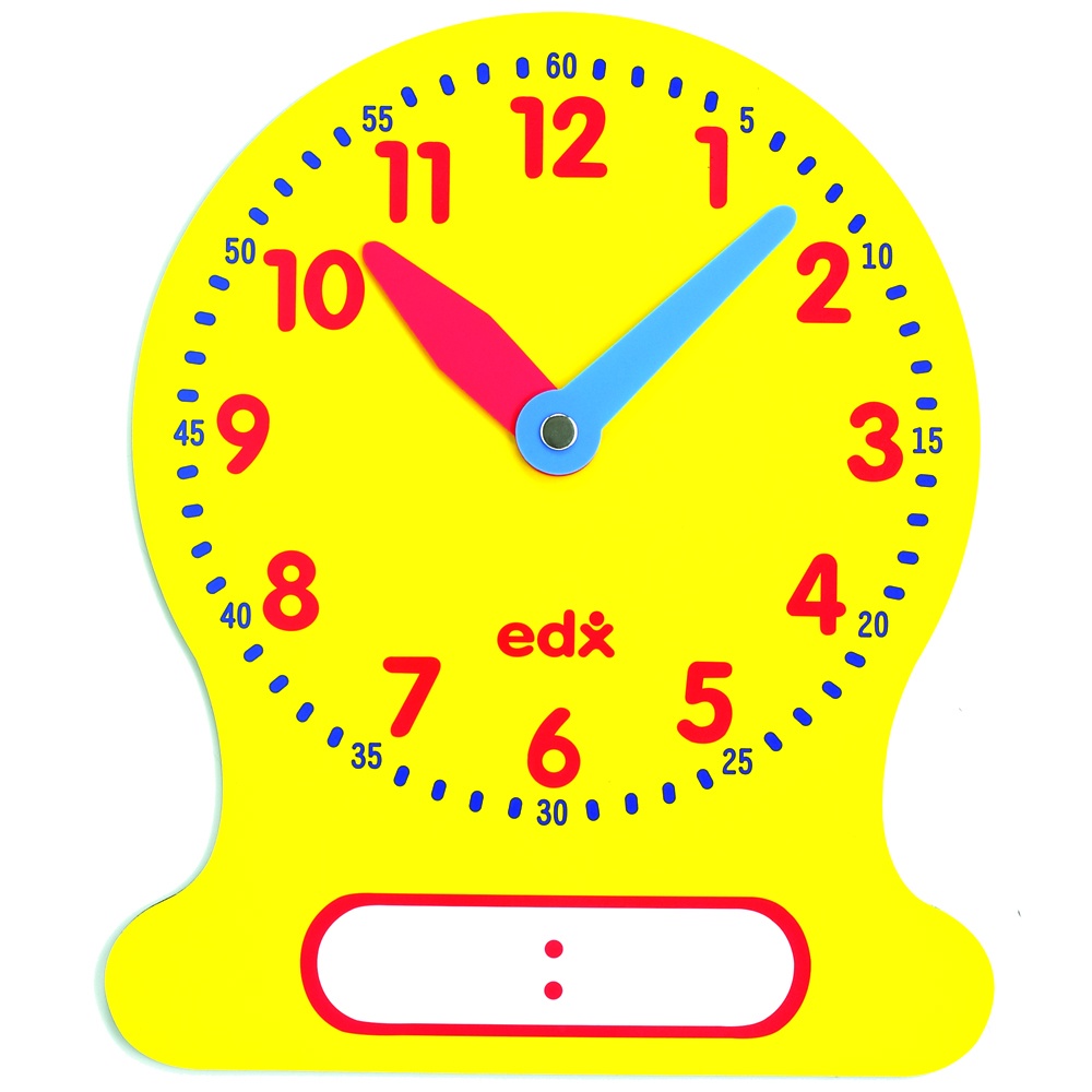 Clock Write & Wipe - Demo - 12Hr Magnetic - 1pcs