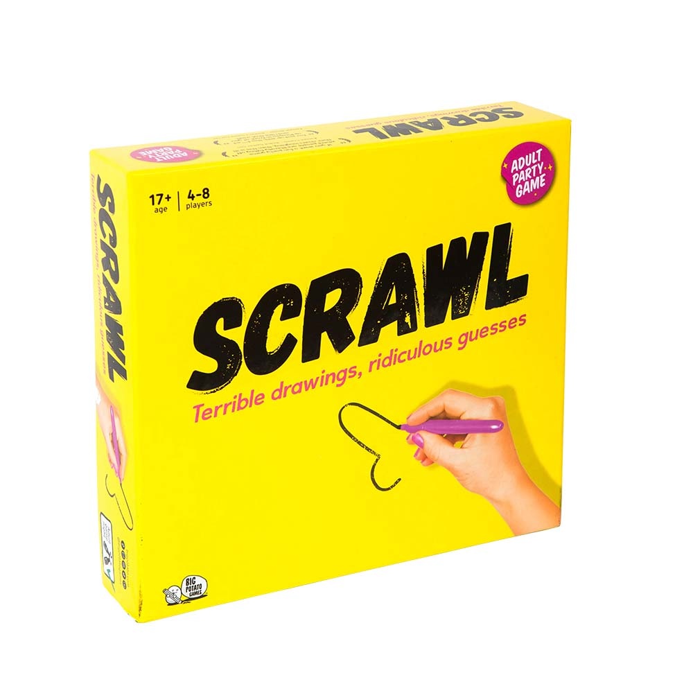 Scrawl 17+ - Adult Drawing Party Game - 4-8 Players