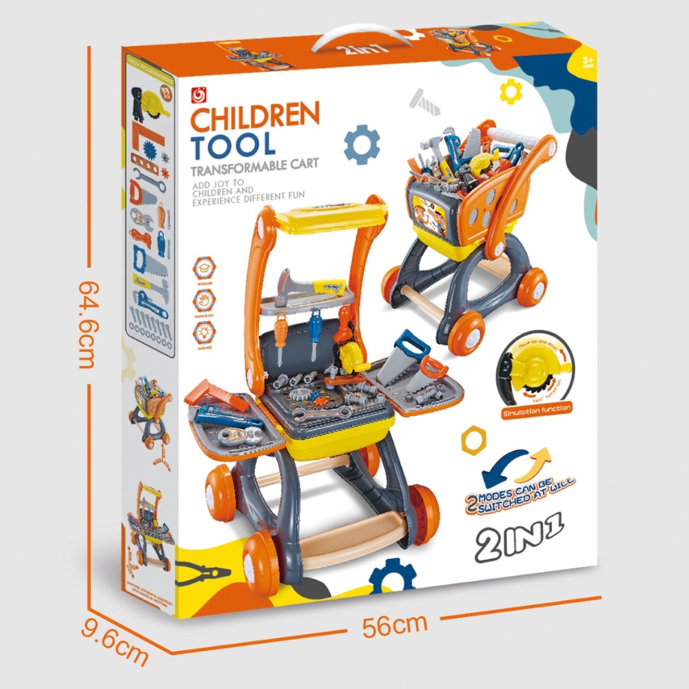 Cogo - Pretend & Play 2-in-1 Transformable Tool Bench
