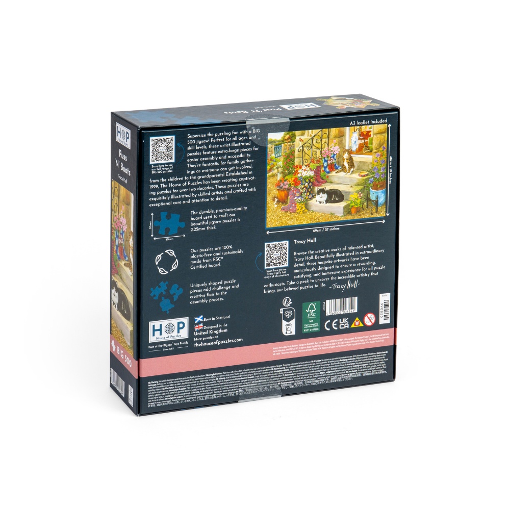 Puss 'N' Boots - XL Pieces - 500 Piece Jigsaw Puzzle