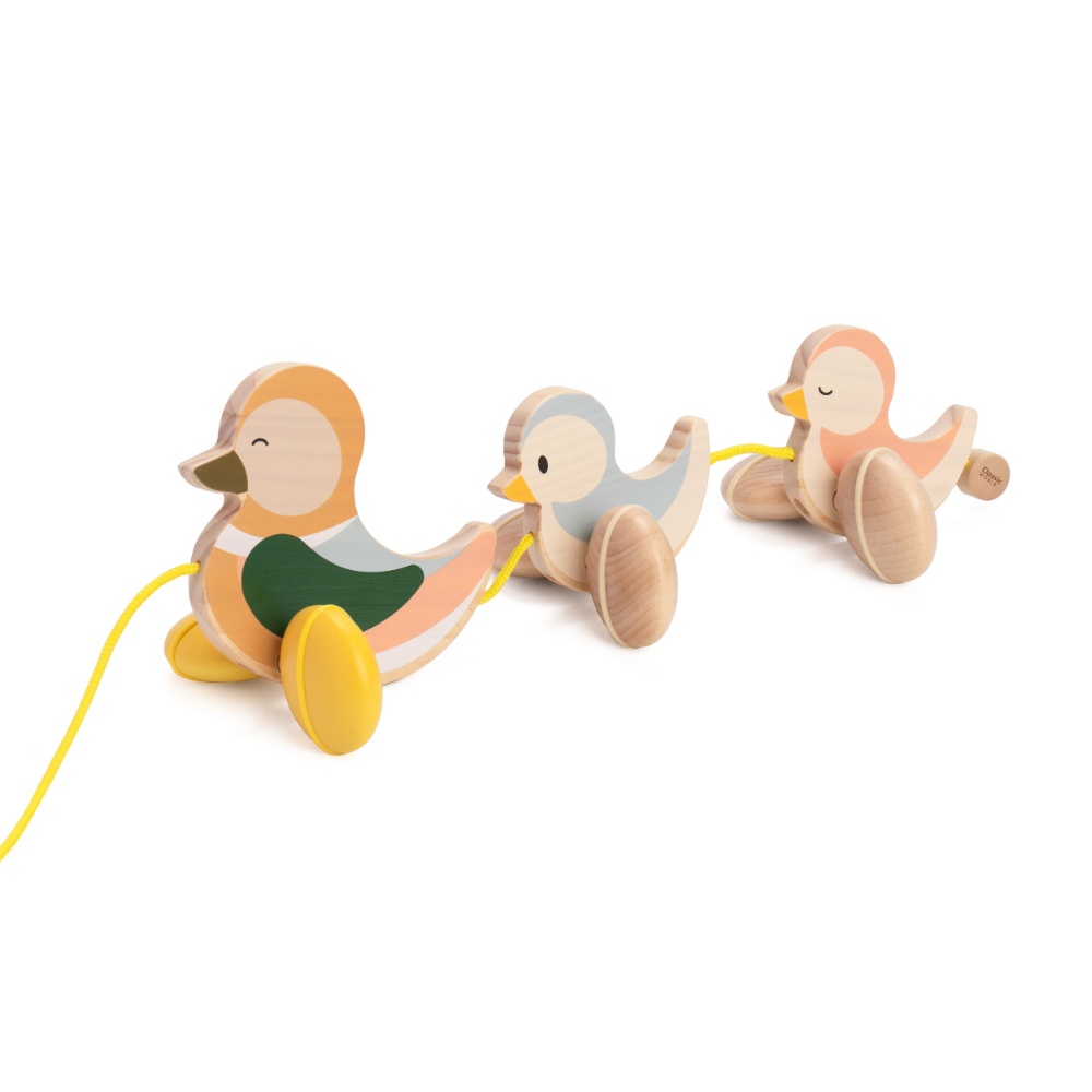 Paddling Ducks Wooden Pull-Along Toy for Toddlers