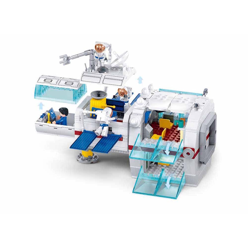 Sluban Building Set: Space - Dream Space Station Code Module - 502 Pieces