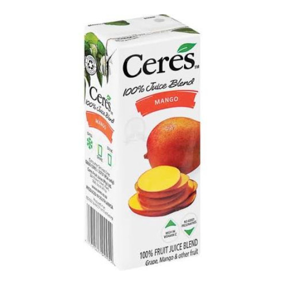 200ml Ceres 100% Fruit Juice — 12 units