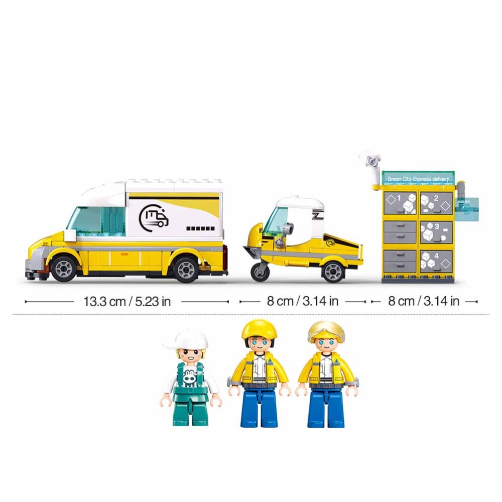 Sluban Building Set: Metropolis - Indoor Express - 255 Pieces