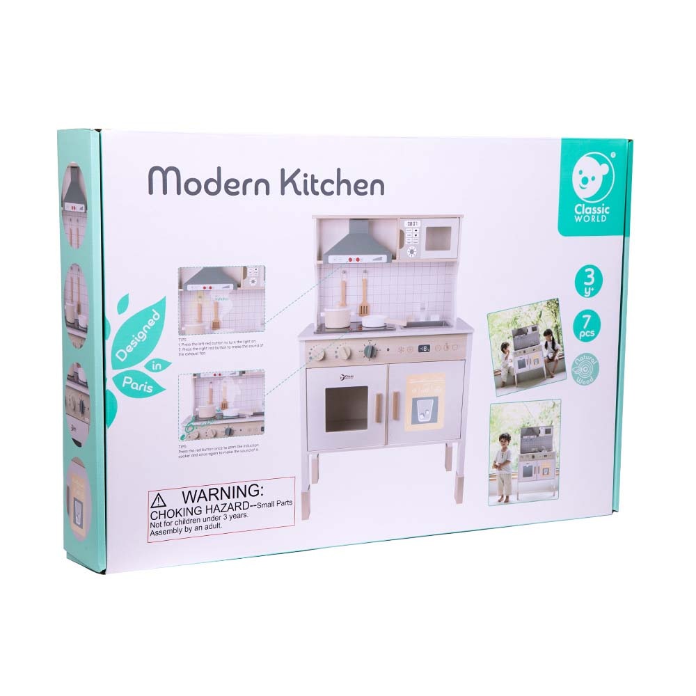 Pretend & Play - White Modern Kitchen