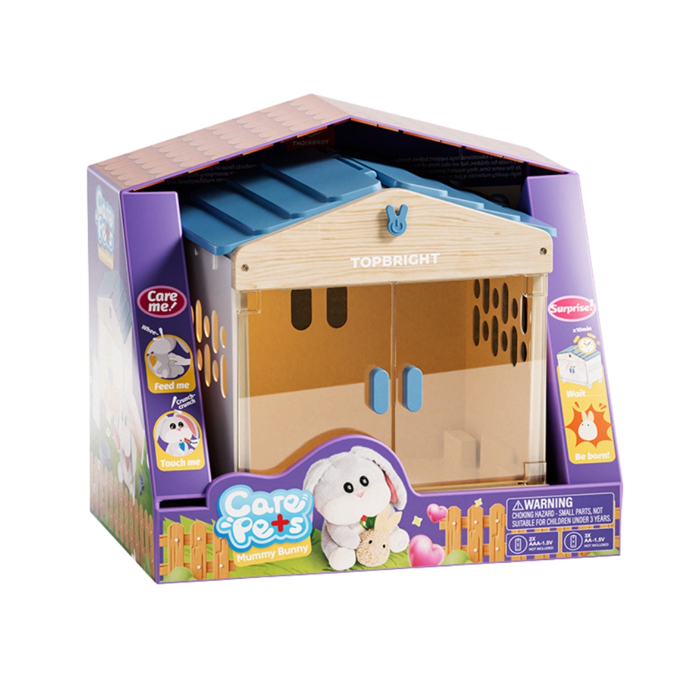Pretend Play Pet Care Kit - Interactive Bunny with Sound & Lights