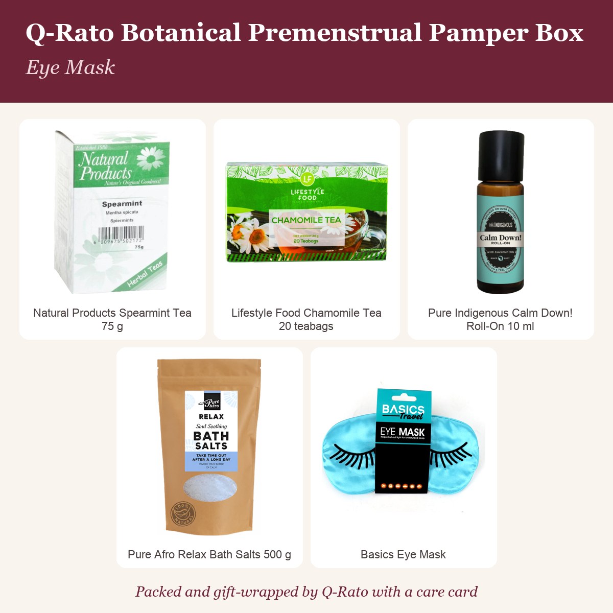 Q-Rato Botanical Premenstrual Pamper Box