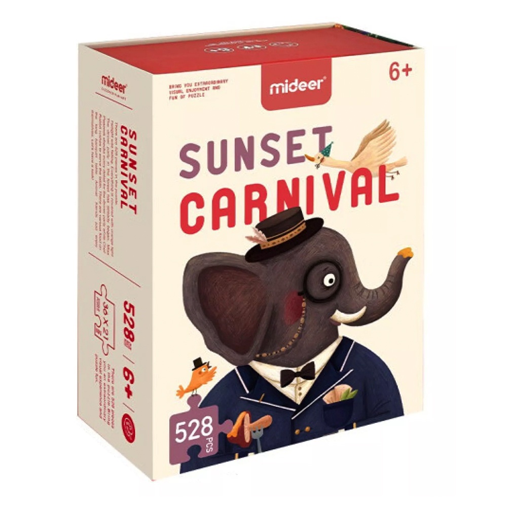 Sunset Carnival - 528 Piece Jigsaw Puzzle in Gift Box