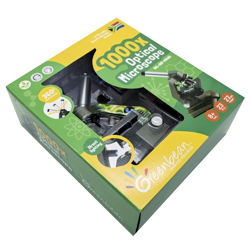 Greenbean - 1000x Optical Microscope with Dual Lights