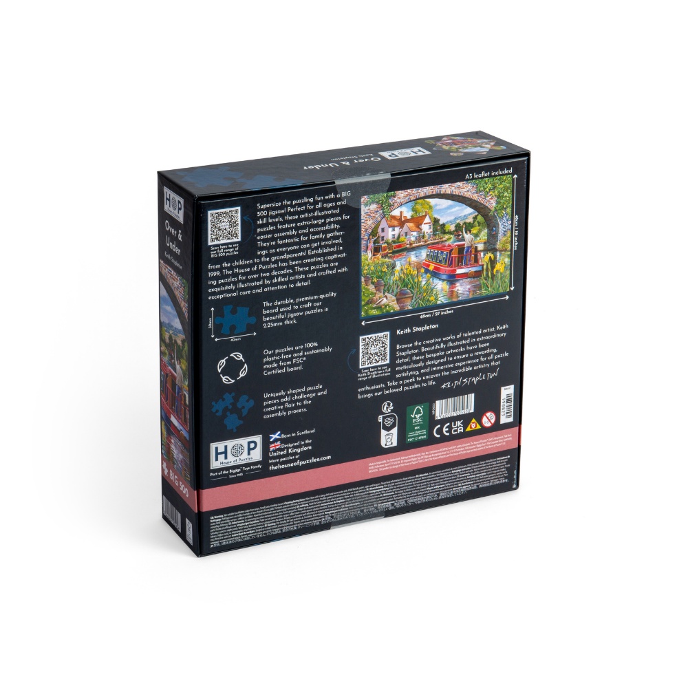 Over & Under - XL Pieces - 500 Piece Jigsaw Puzzle