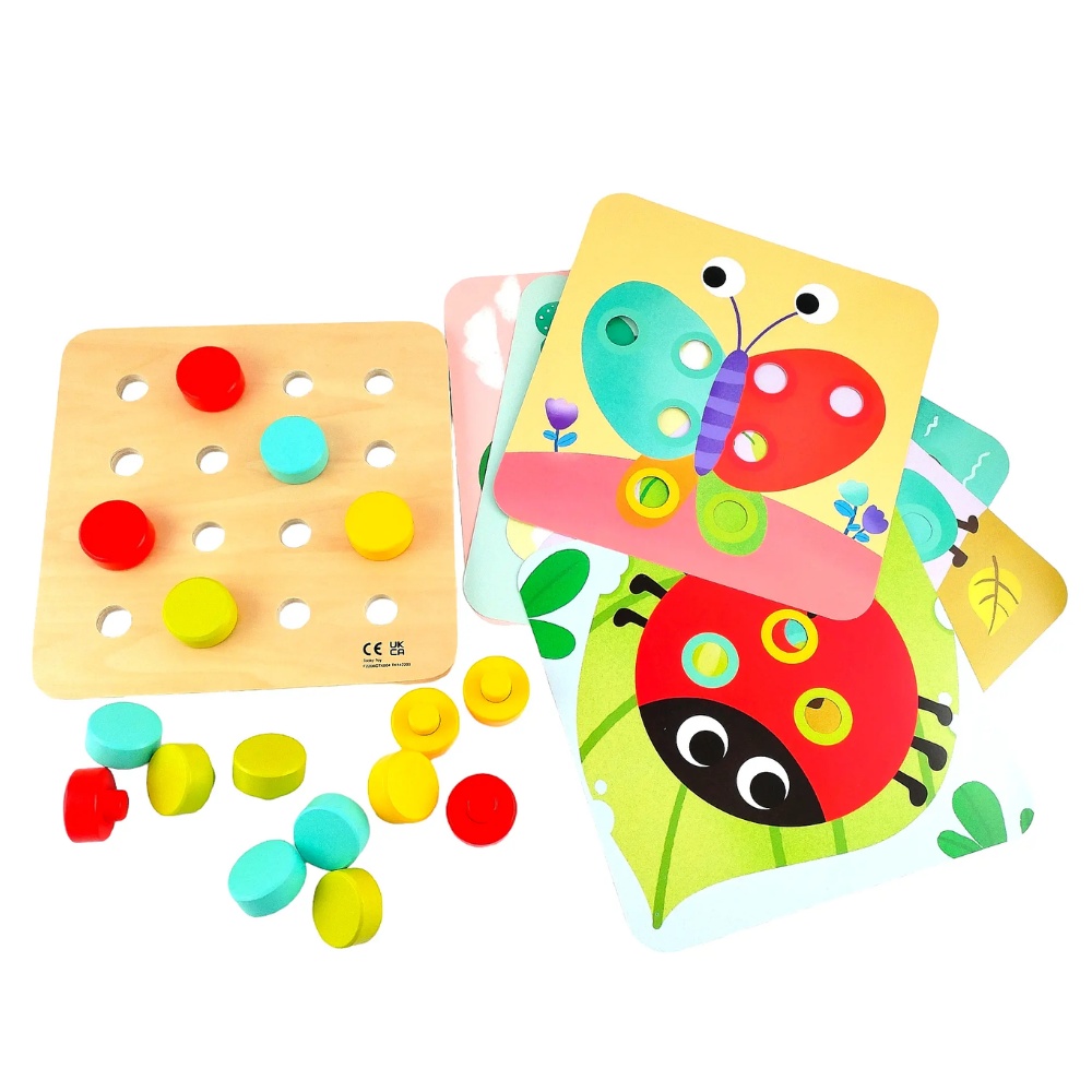 Fine Motor Pegs & Pegboard Activity Set