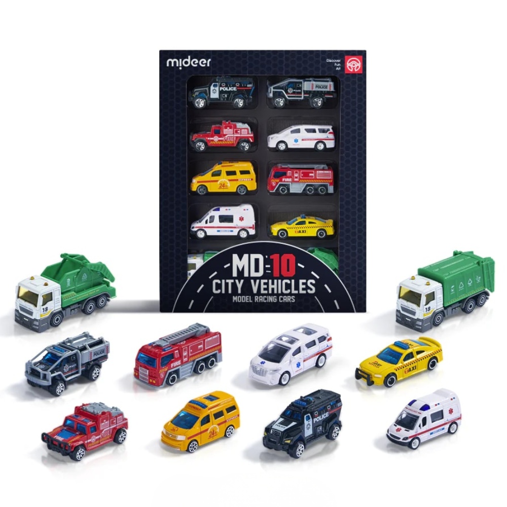 Alloy Racing Cars - City Vehicles Toy Cars for Kids 10pcs